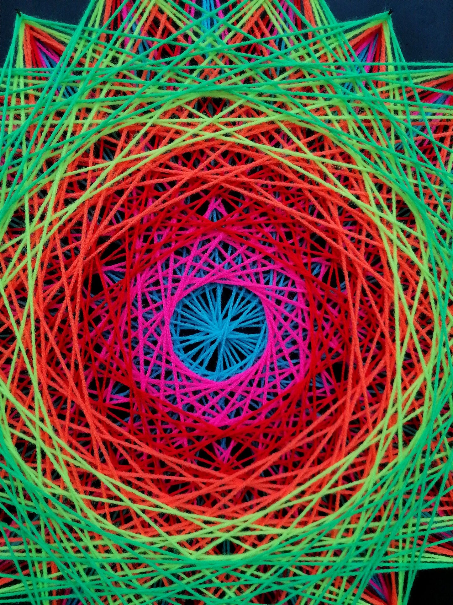 🌈 Rainbow Hexagon ⬡ - Green end 💚