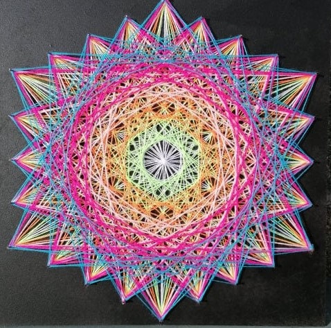 🌈 Hexagone arc-en-ciel ⬡ - Extrémité bleue 💙