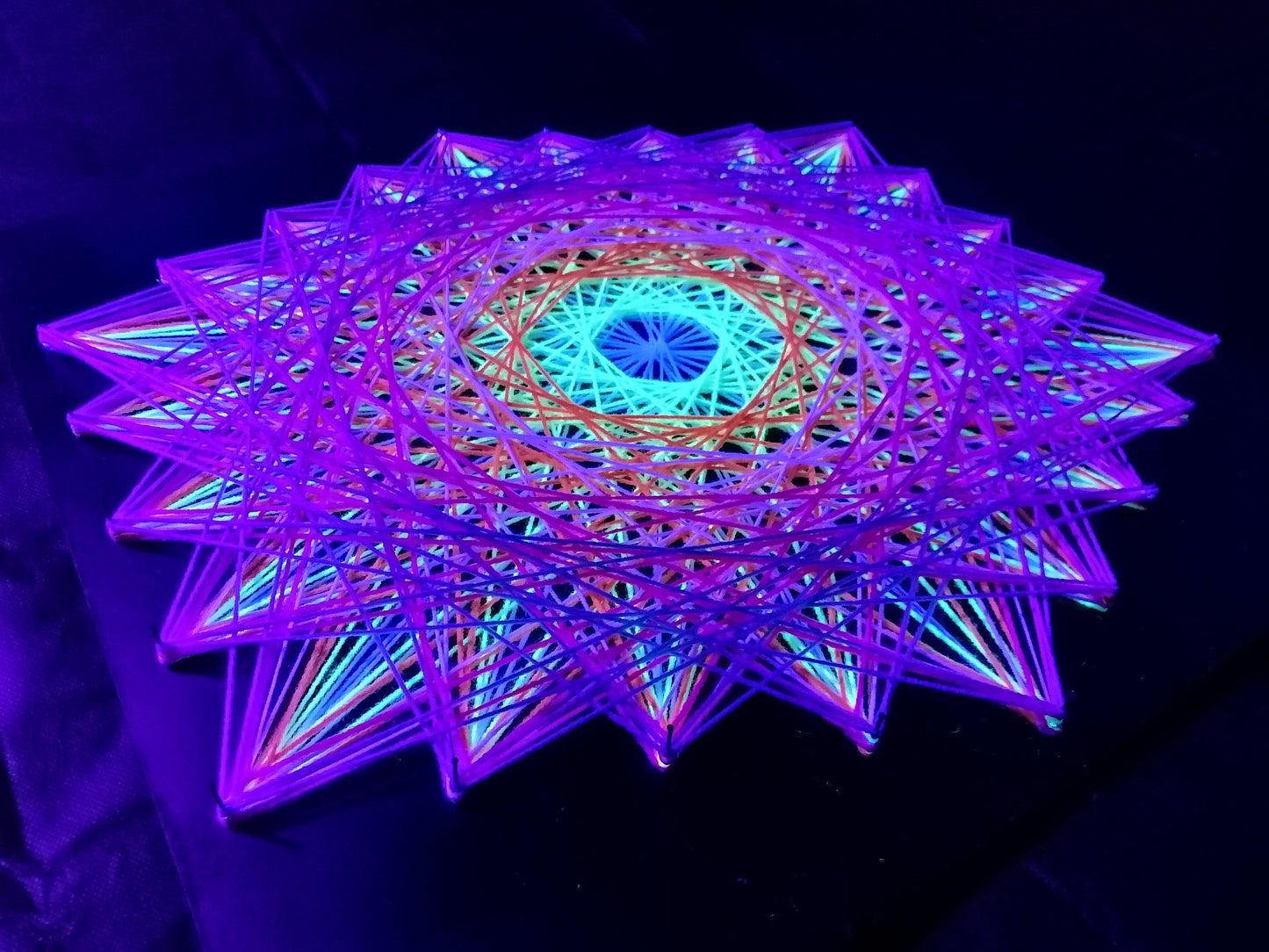 🌈 Hexagone arc-en-ciel ⬡ - Extrémité bleue 💙