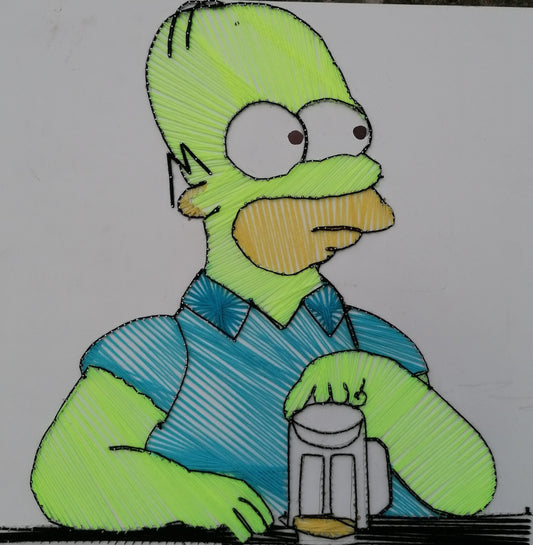 Homer Simpson on beer