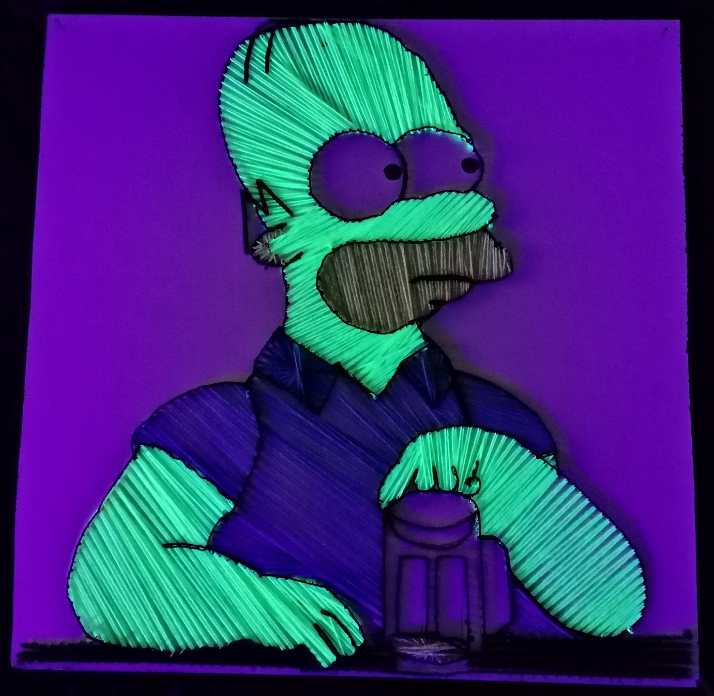 Homer Simpson sous l'effet de la bière