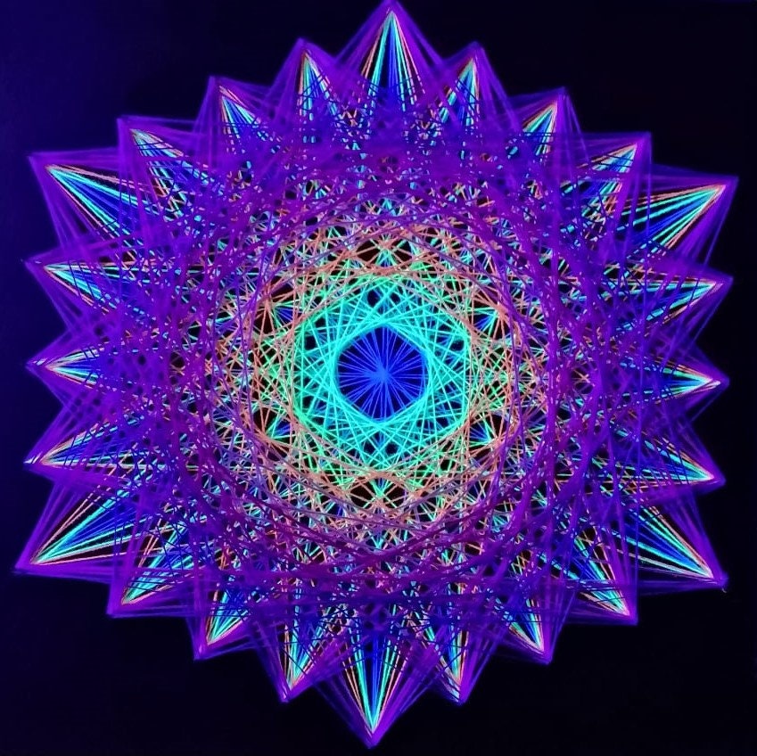 🌈 Hexagone arc-en-ciel ⬡ - Extrémité bleue 💙