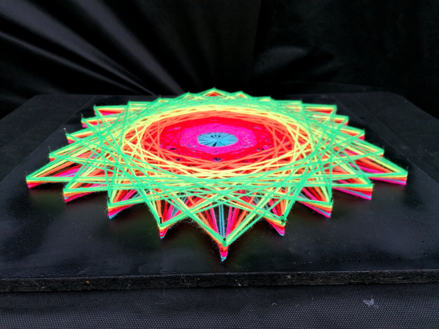 🌈 Regenbogen-Sechseck ⬡ - Grünes Ende 💚